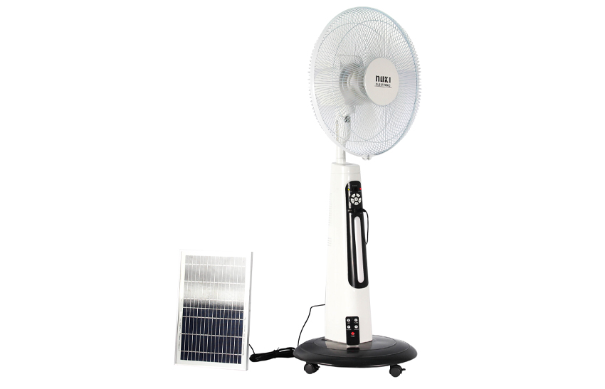 Quạt nang lượng mặt trời NUKI 300B - Quạt mạnh, tiết kiệm điện năng